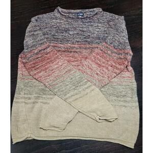 Vintage Giorgio Armani Jeans Sweater Men’s M Ombré Knit Cotton Hemp 90s EUC